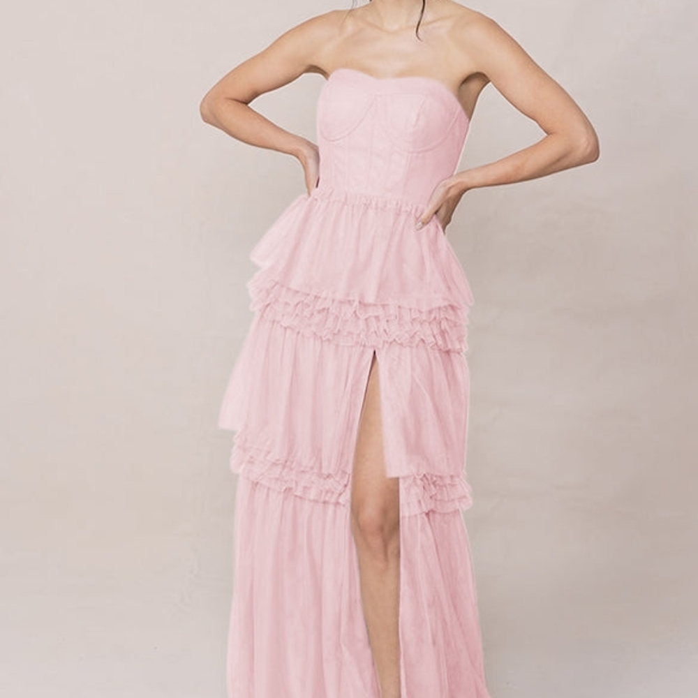 Revelry Adeline Tulle Dress Baby Pink